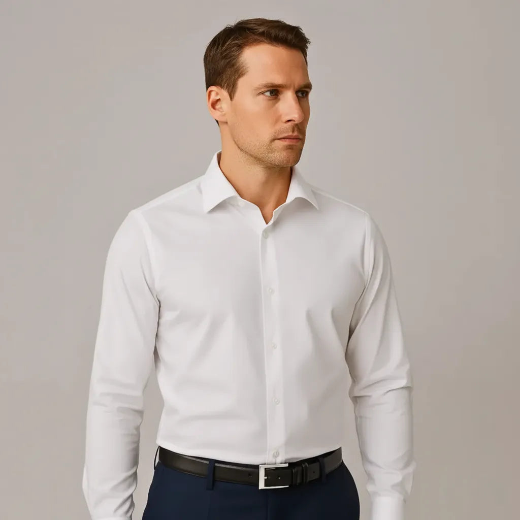 Non-iron slim fit shirt
